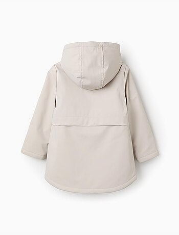 Parka acolchada con capucha y forro