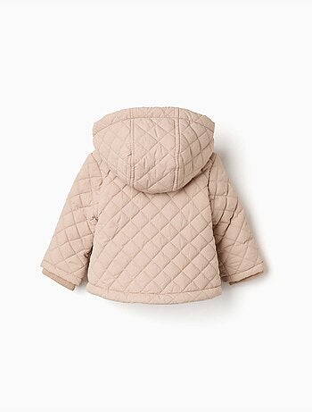 Parka acolchada con capucha y forro polar