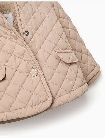 Parka acolchada con capucha y forro polar