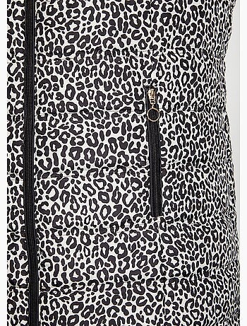 Parka acolchada con estampado de leopardo - Afibel