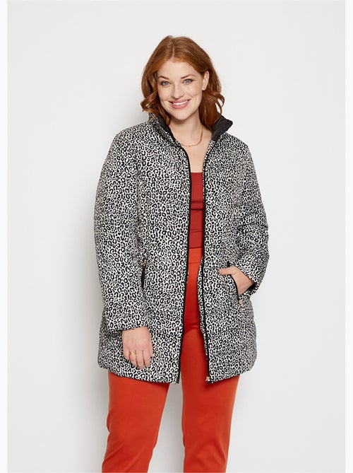 Parka acolchada con estampado de leopardo - Afibel - Kiabi