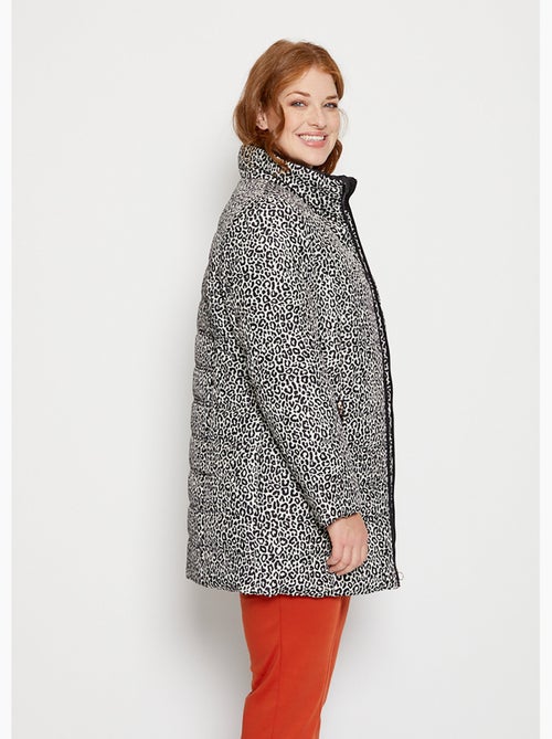 Parka acolchada con estampado de leopardo - Afibel - Kiabi
