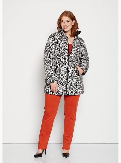 Parka acolchada con estampado de leopardo - Afibel - Kiabi