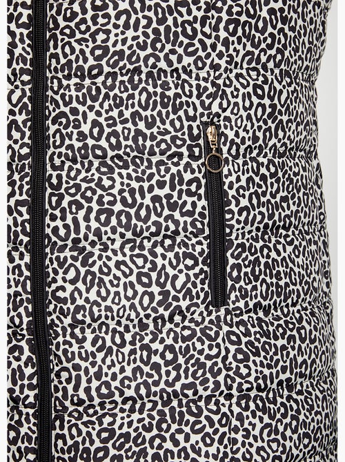 Parka acolchada con estampado de leopardo - Afibel - Kiabi