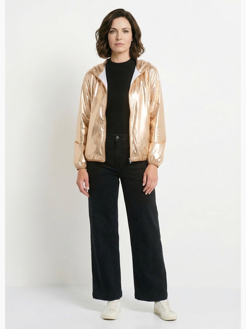 Parka brillante con capucha moderna - AFIBEL Dorado - Kiabi