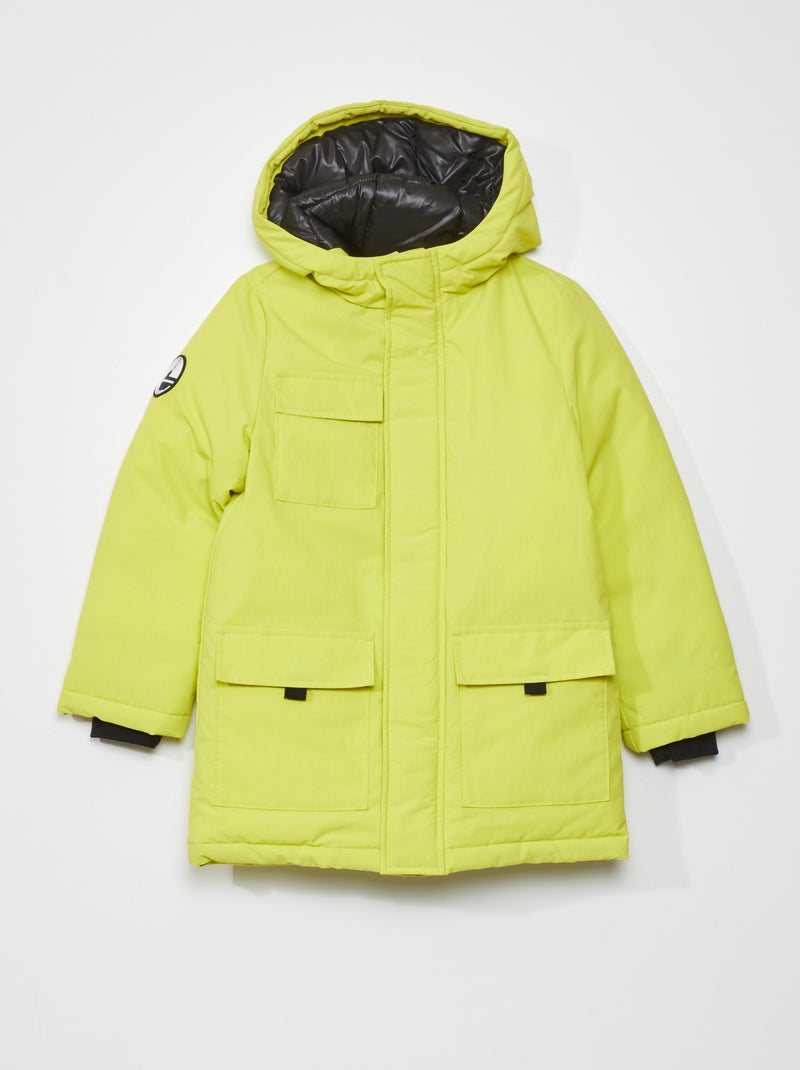 Parka con capucha - Siempre + calentito AMARILLO - Kiabi