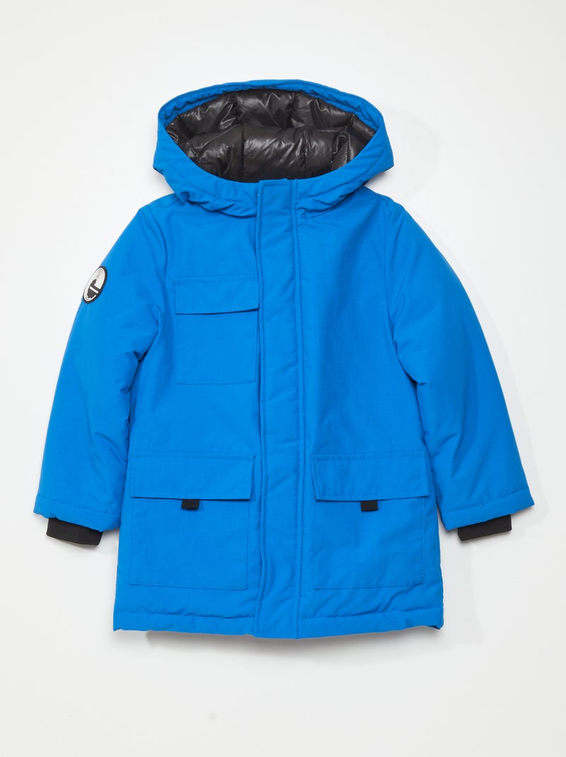 Parka con capucha - Siempre + calentito AZUL - Kiabi