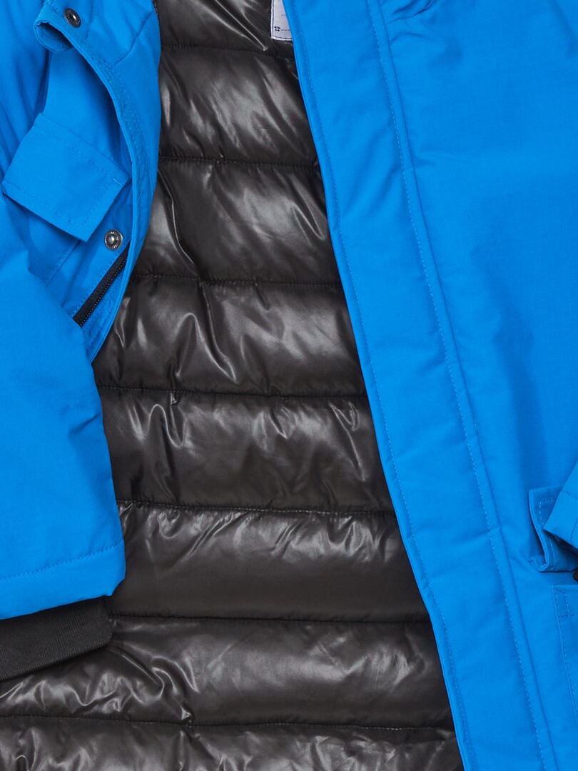 Parka con capucha - Siempre más calidez DESTELLO AZUL - Kiabi
