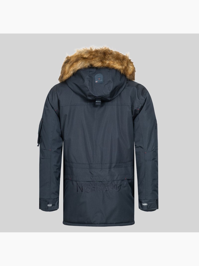 Parka con capucha abiosaure – geographical norway Azul marino - Kiabi