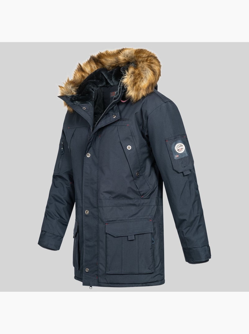 Parka con capucha abiosaure – geographical norway Azul marino - Kiabi