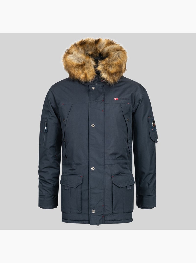 Parka con capucha abiosaure – geographical norway Azul marino - Kiabi