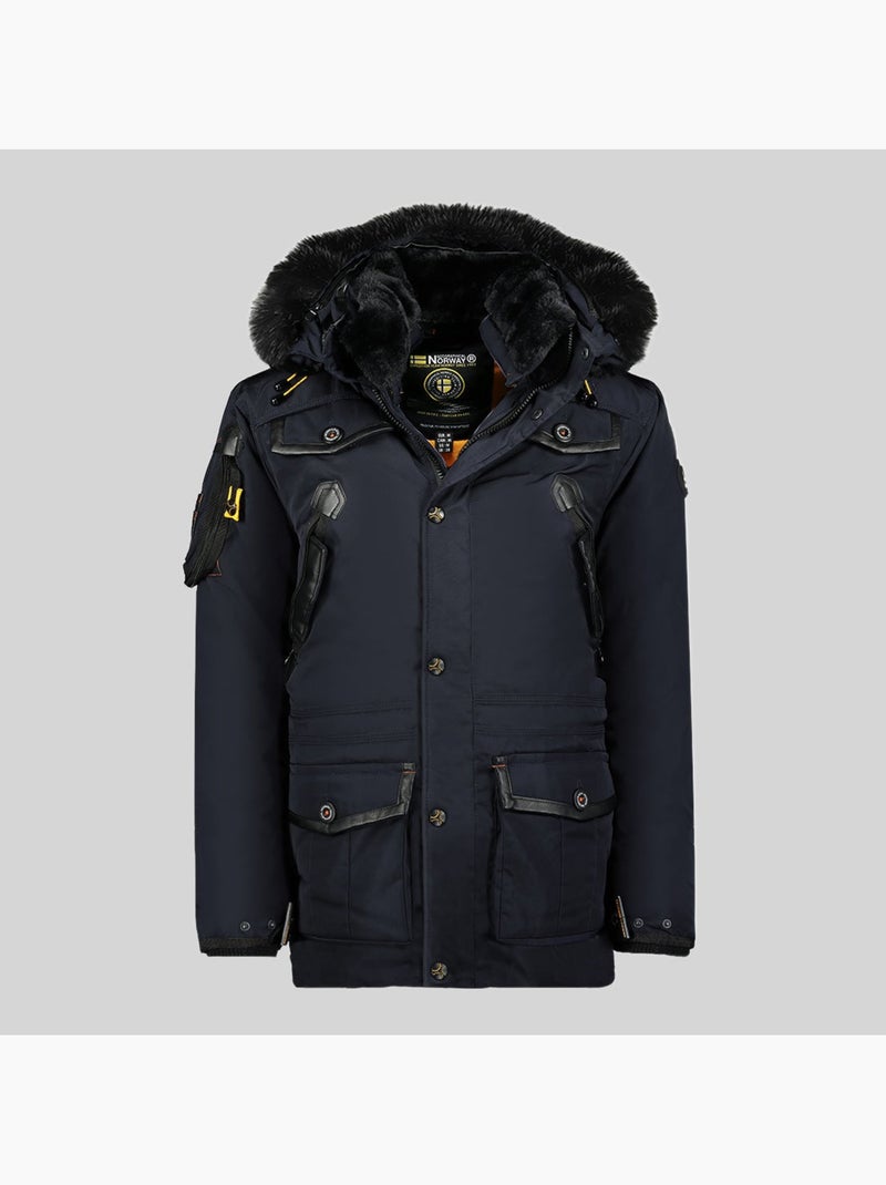 Parka con capucha acrobate – geographical norway Azul marino - Kiabi