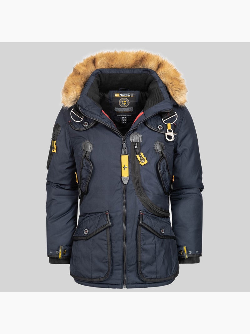 Parka con capucha agaros – geographical norway Azul marino - Kiabi
