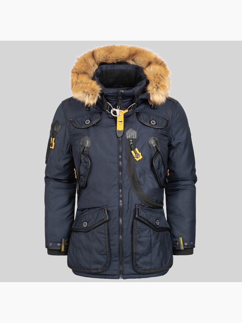 Parka con capucha agaros – geographical norway Azul marino - Kiabi