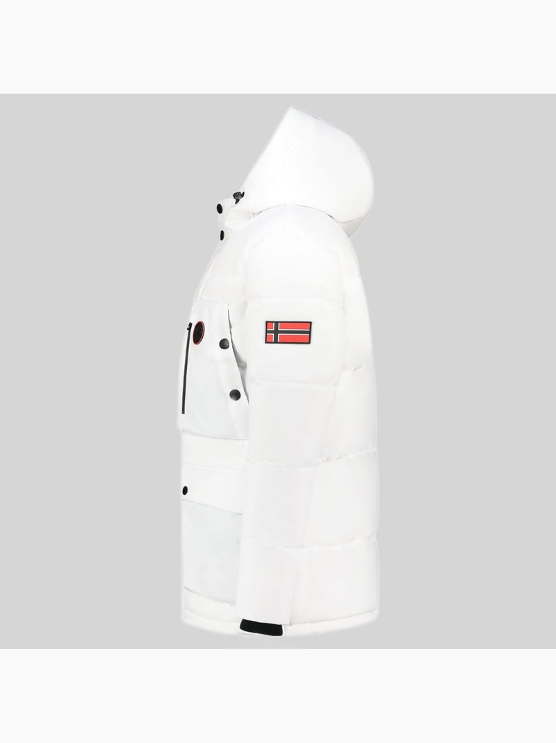 Parka con capucha albert – geographical norway Blanco - Kiabi