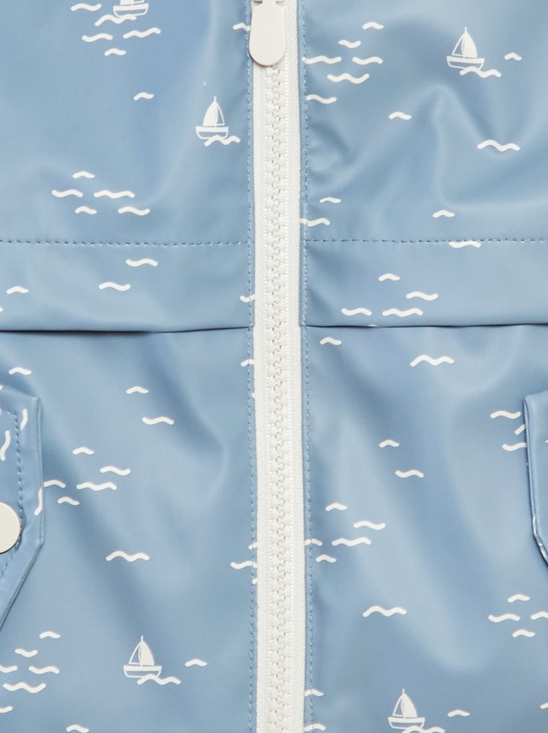 Parka con capucha AZUL - Kiabi