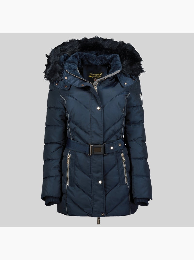 Parka con capucha becky – geographical norway Azul marino - Kiabi