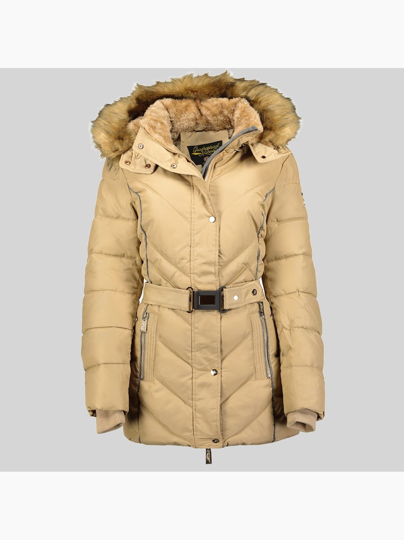 Parka con capucha becky – geographical norway Beige - Kiabi