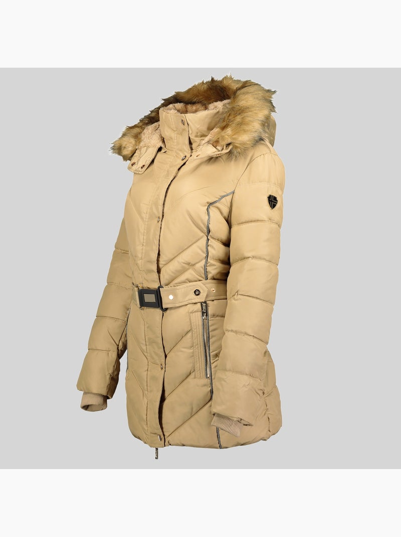 Parka con capucha becky – geographical norway Beige - Kiabi