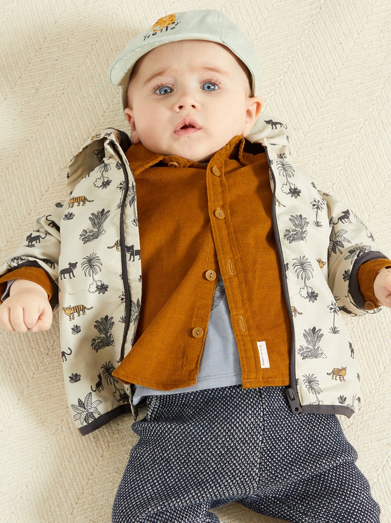 Parka con capucha BEIGE - Kiabi