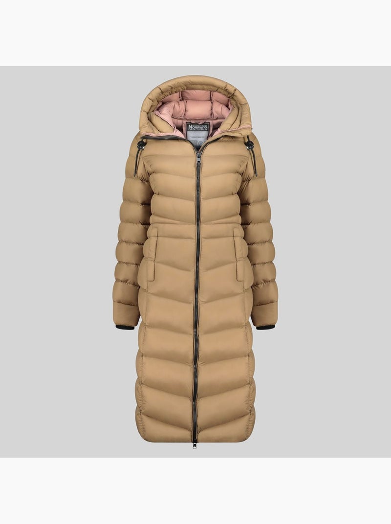 Parka con capucha berangere – geographical norway Taupe - Kiabi