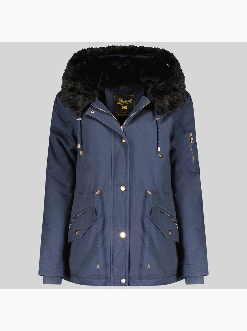 Parka con capucha boldina – geographical norway Azul marino - Kiabi