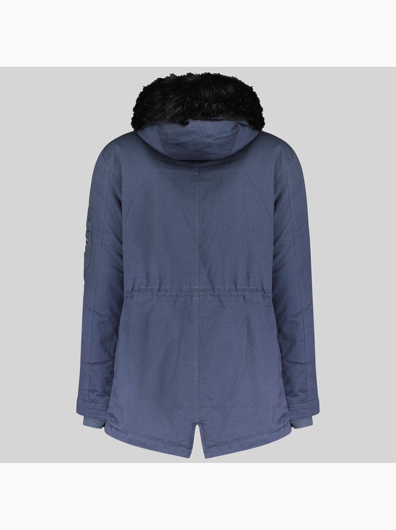 Parka con capucha boldina – geographical norway Azul marino - Kiabi