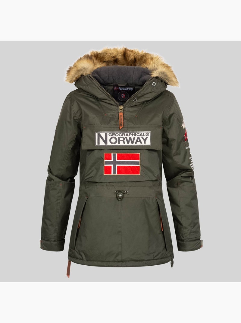 Parka con capucha bridget – geographical norway Caqui - Kiabi