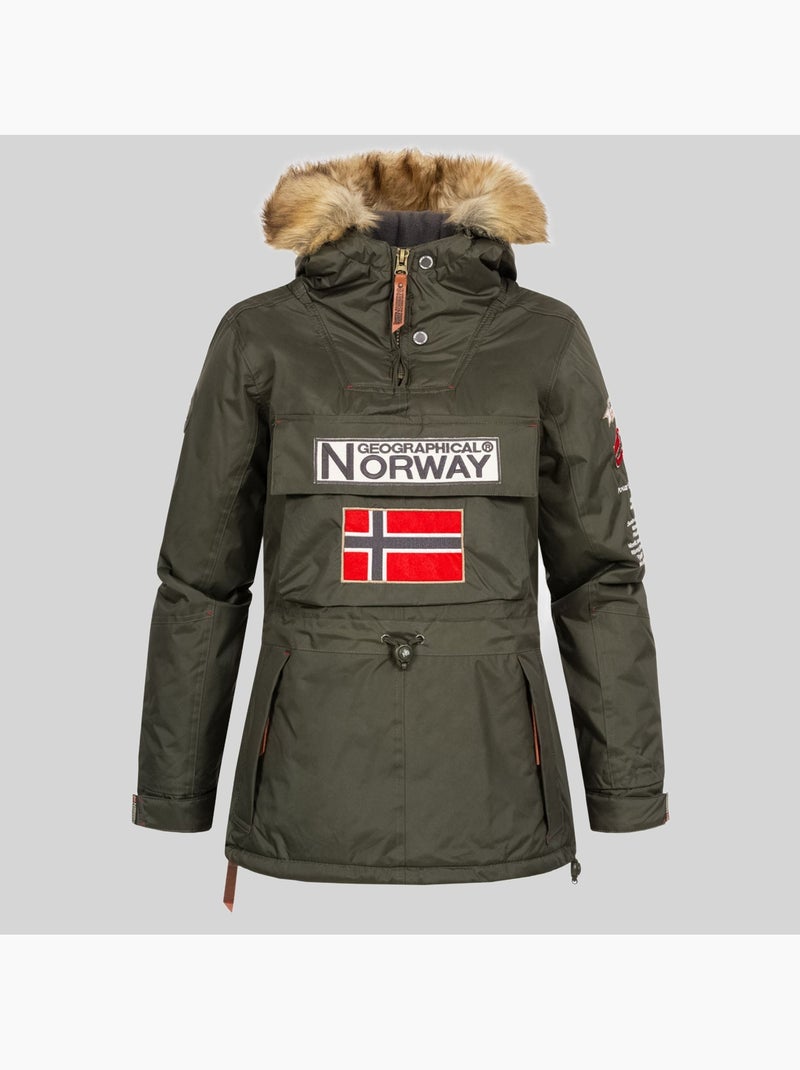 Parka con capucha bridget – geographical norway Caqui - Kiabi