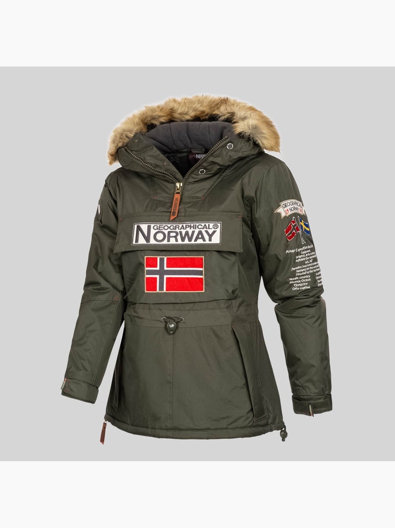 Parka con capucha bridget – geographical norway Caqui - Kiabi