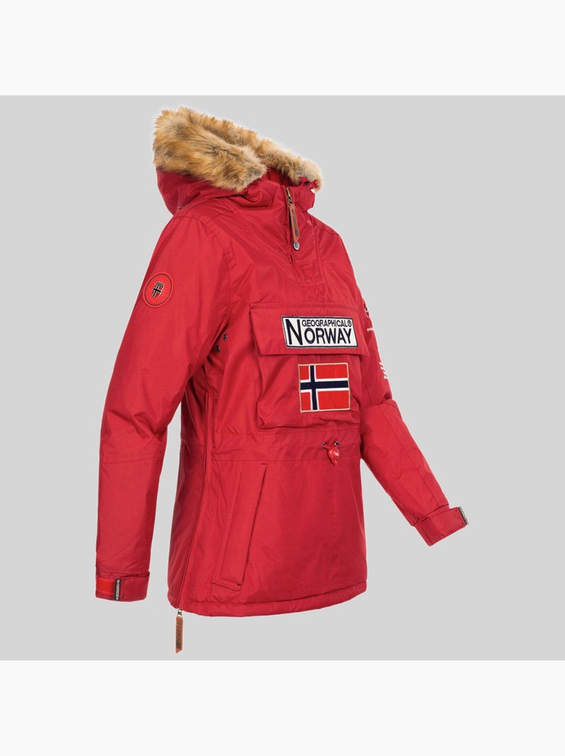 Parka con capucha bridget – geographical norway Rojo - Kiabi