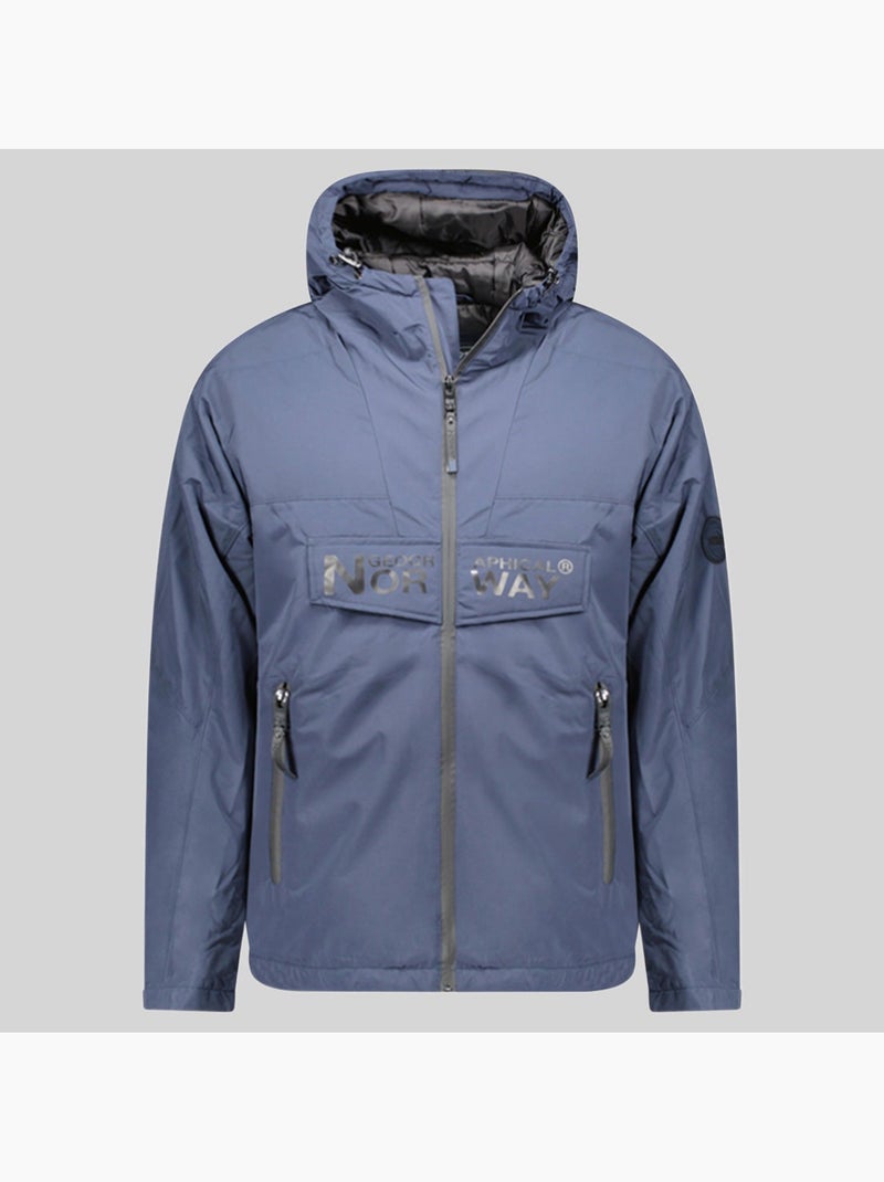 Parka con capucha buldozer – geographical norway Azul marino - Kiabi