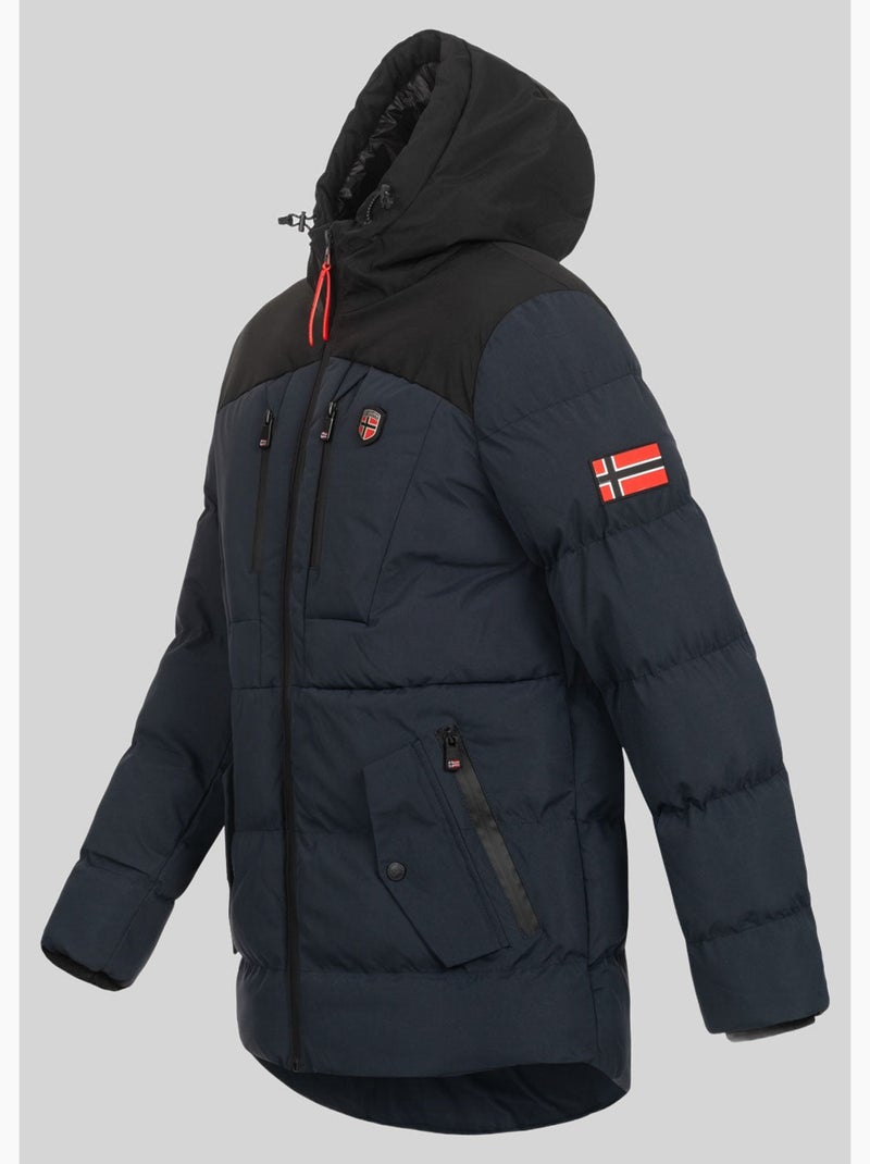 Parka con capucha cachot – geographical norway Azul marino - Kiabi