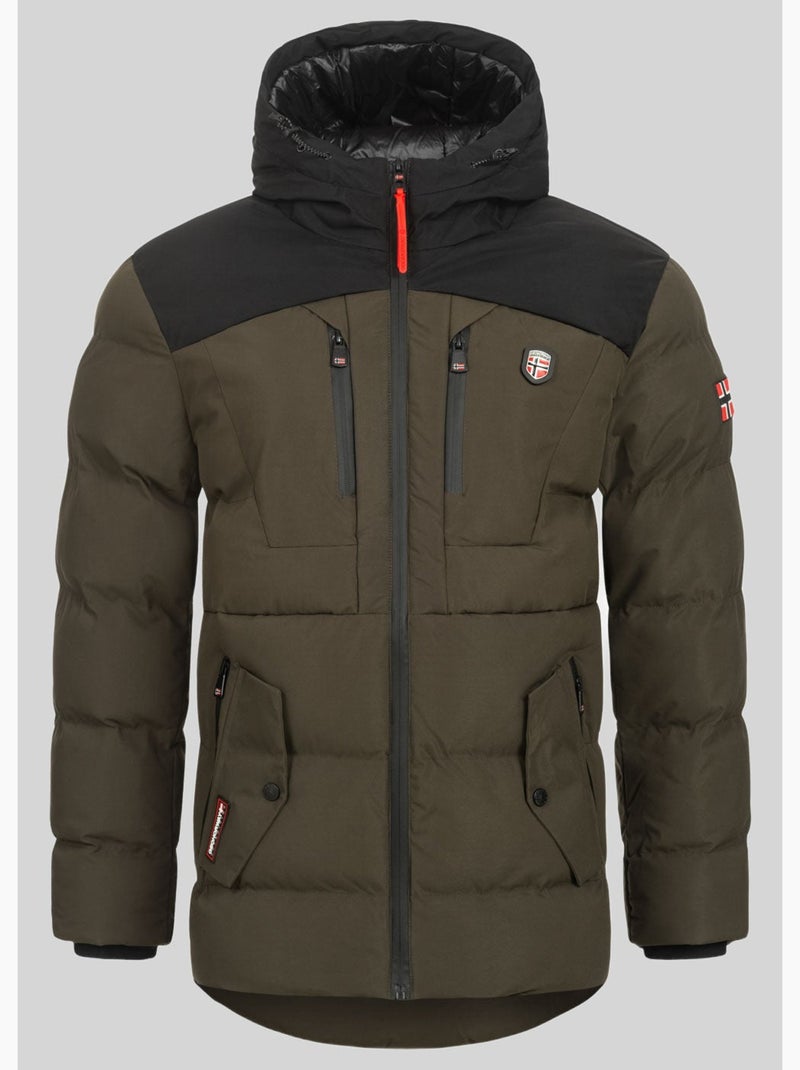 Parka con capucha cachot – geographical norway Caqui - Kiabi