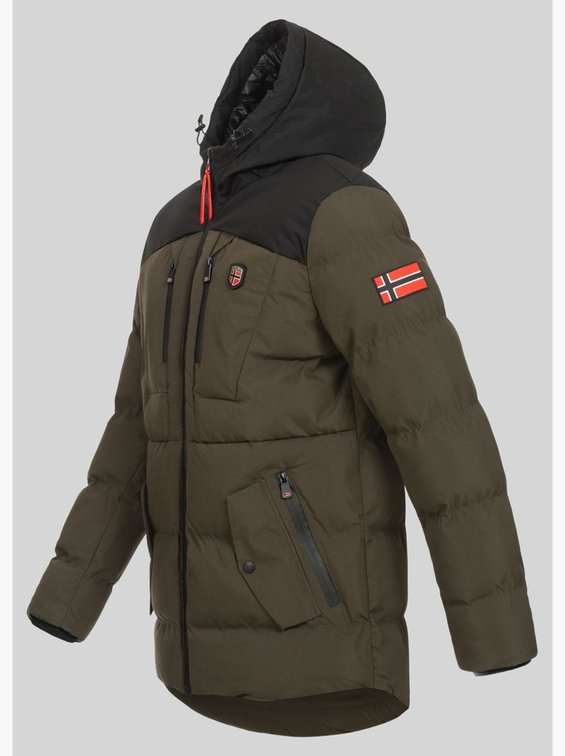 Parka con capucha cachot – geographical norway Caqui - Kiabi