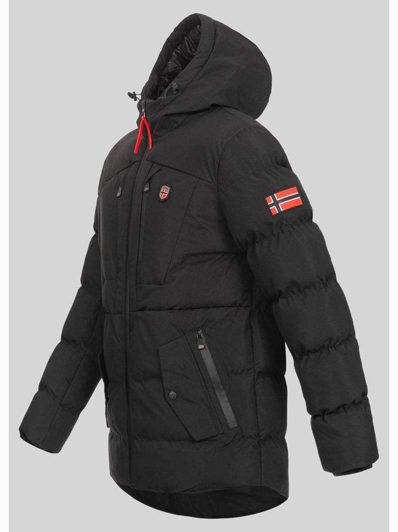 Parka con capucha cachot – geographical norway Negro - Kiabi
