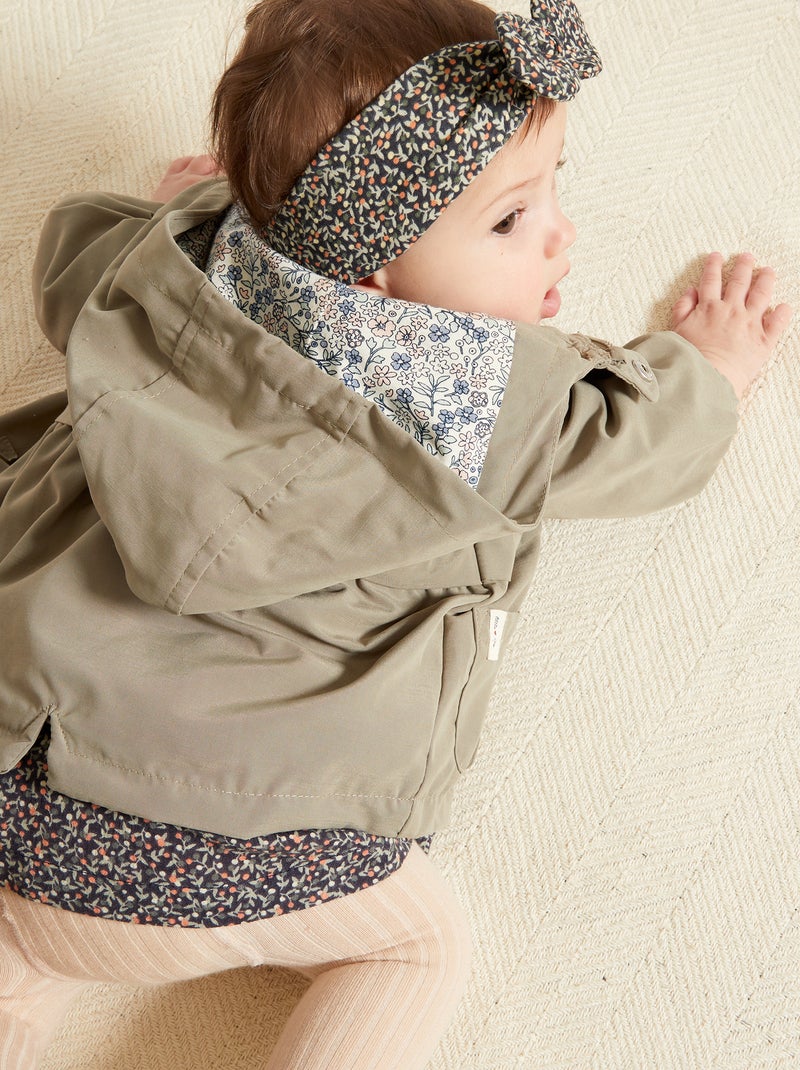 Parka con capucha Caqui - Kiabi