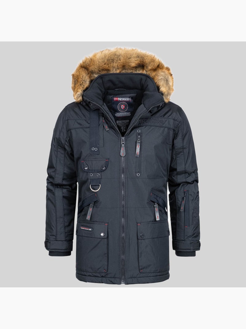 Parka con capucha chirac – geographical norway Azul marino - Kiabi