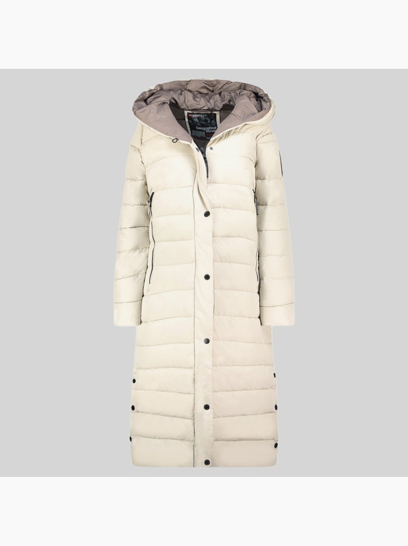 Parka con capucha constance – geographical norway Gris claro - Kiabi