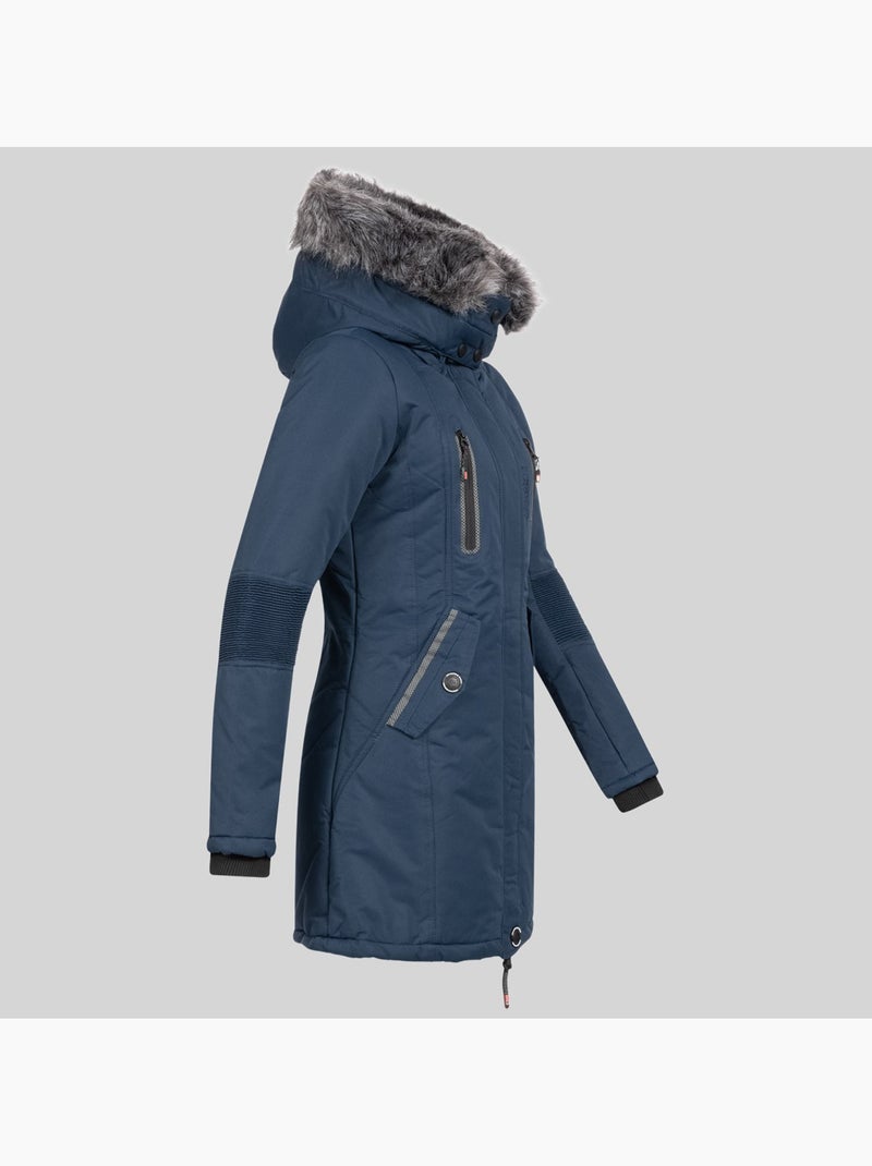 Parka con capucha coraly – geographical norway Azul marino - Kiabi