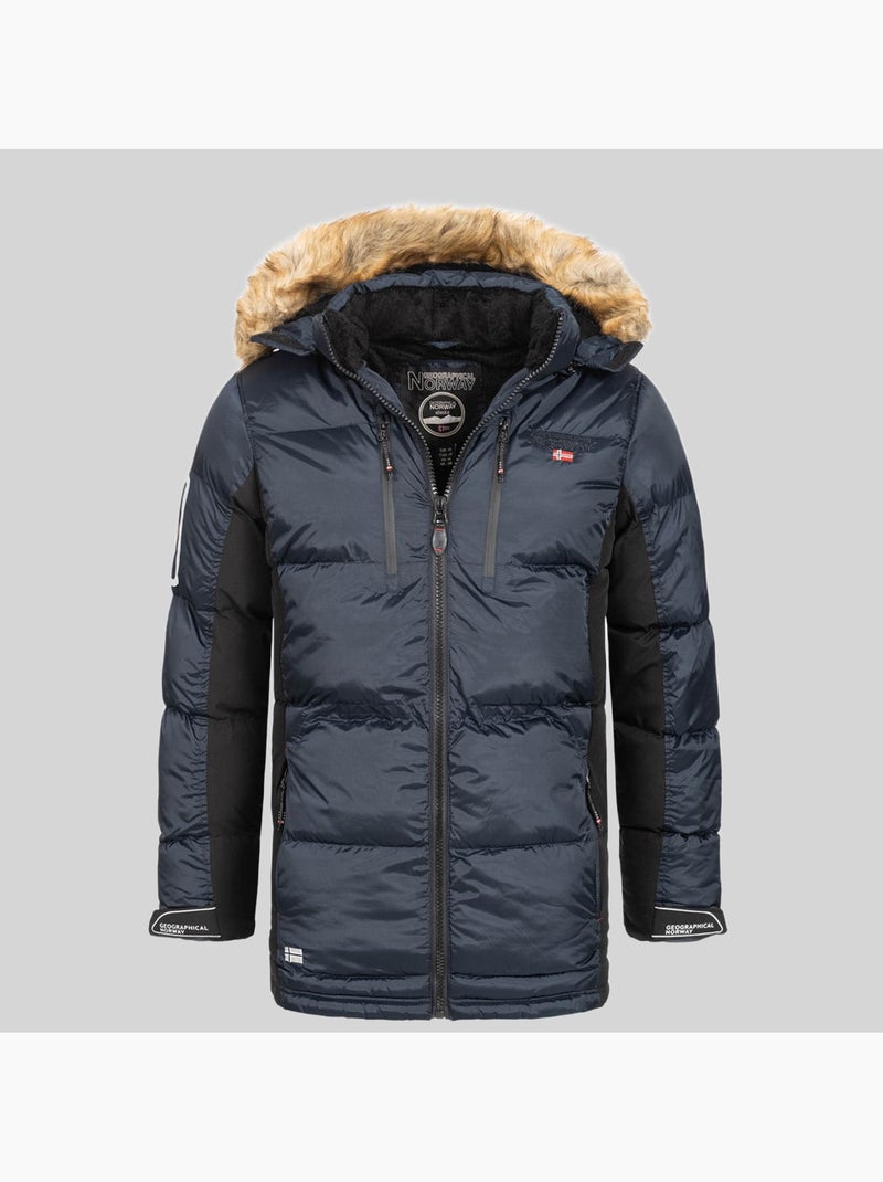 Parka con capucha danone – geographical norway Azul marino - Kiabi