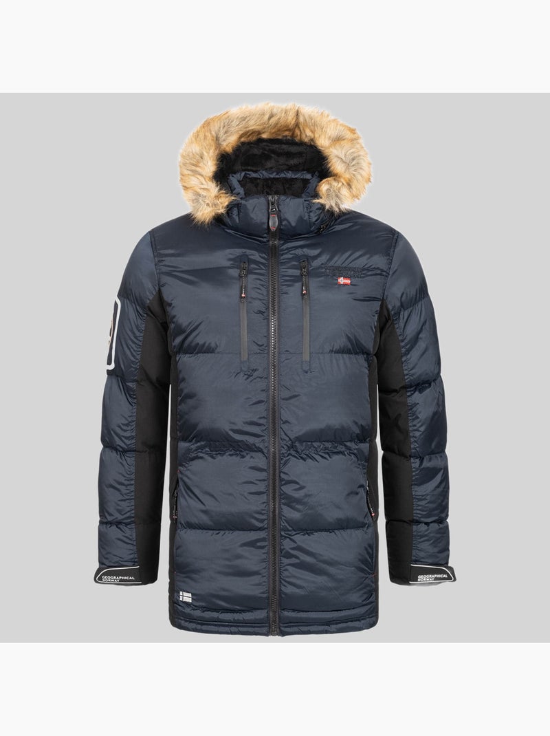 Parka con capucha danone – geographical norway Azul marino - Kiabi