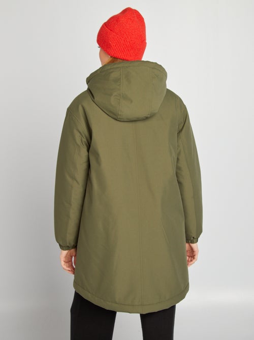 Parka con capucha de borreguito - Kiabi