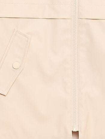 Parka con capucha de goma