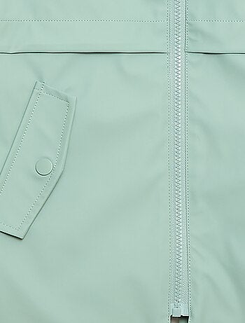 Parka con capucha de goma