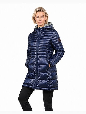 Parka con capucha de piel sintética bodeak – canadian peak