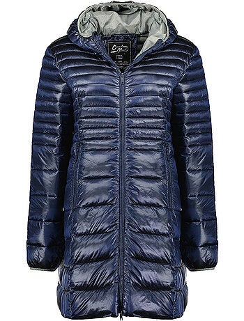 Parka con capucha de piel sintética bodeak – canadian peak