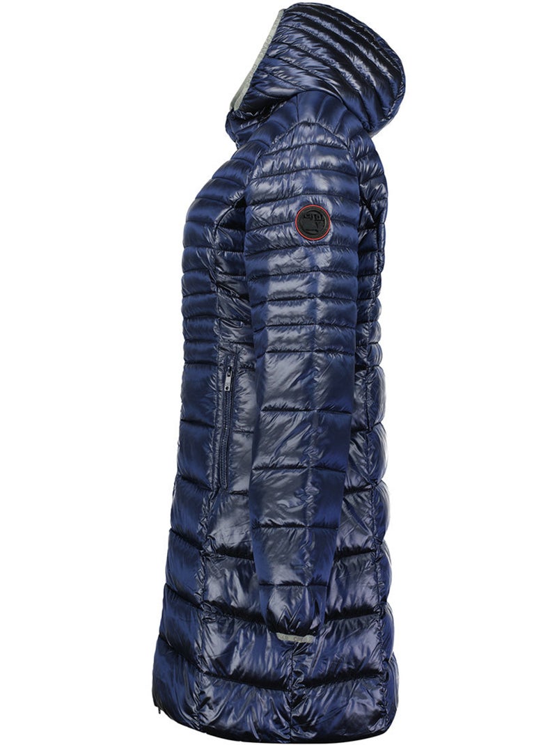 Parka con capucha de piel sintética bodeak – canadian peak Azul marino - Kiabi