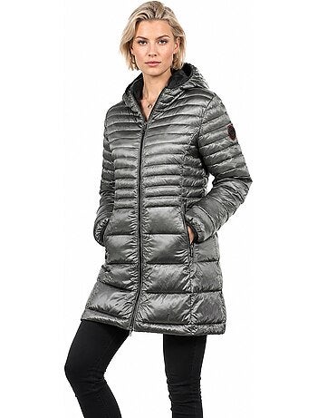 Parka con capucha de piel sintética bodeak – canadian peak