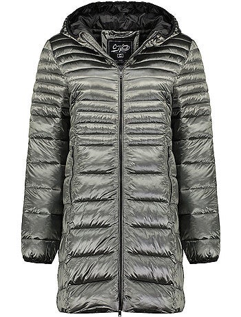 Parka con capucha de piel sintética bodeak – canadian peak